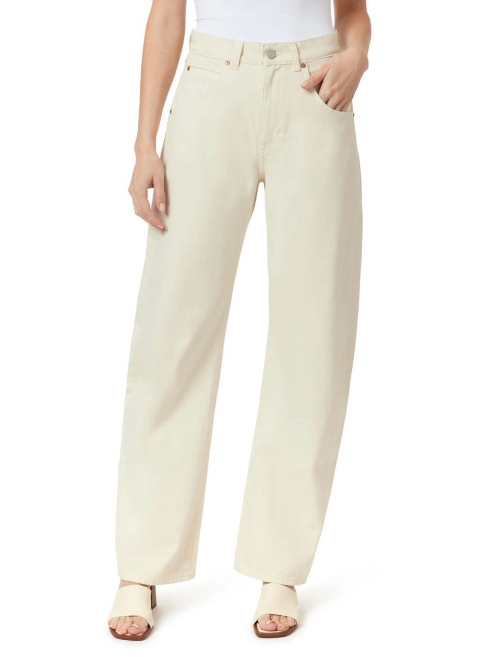 Habitual Cream Gwen Relaxed Slouch Jeans